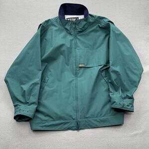 Zero Restriction Jacket Mens Extra Large Green Golf Golfing Windbreaker USA